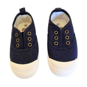 Kids Boy Slip On Colorblock Shoes, Navy and White | Size 25
